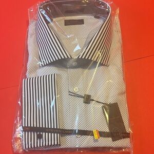 Steven Alan Black and White Men's Shirt